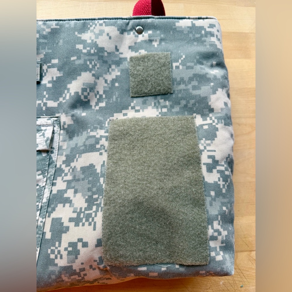 Handmade ACU Camo Tote Bag Upcycled Military Uniform Urban Chic High-Low Fashion - Picture 5 of 9